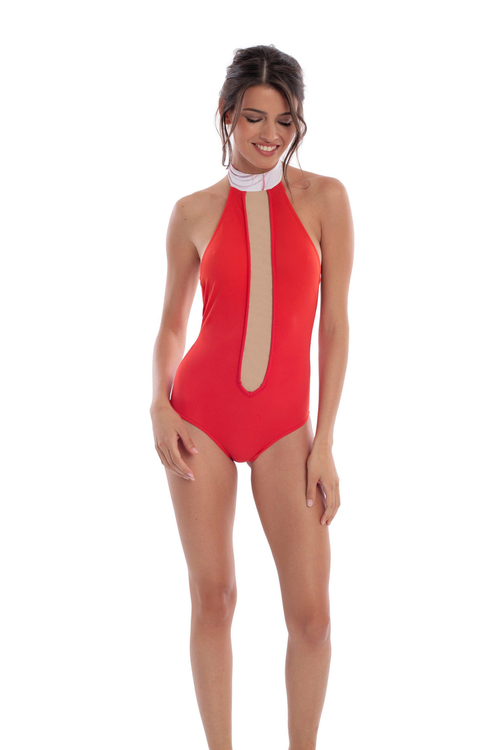 REVEL REY PLUMAGE ONE PIECE IN CHILI-One pieces-The Beach Edit